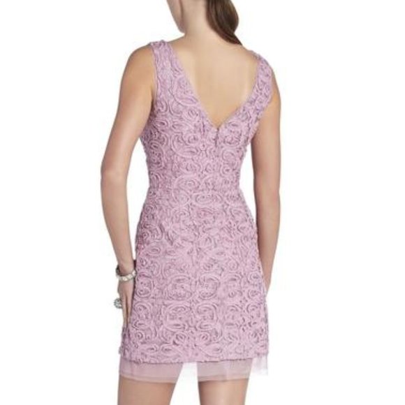 BCBG LAVENDER V NECK MARISSA DRESS - Picture 2 of 11